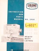 Leblond-Leblond 40\" - 50\" Engine Lathe Operators Instruction & Parts List Manual-40\" - 50\"-06
